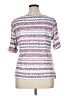 Karen Scott White Short Sleeve Blouse Size XL - photo 2