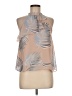 On Twelfth 100% Polyester Tan Sleeveless Blouse Size 6 - photo 1