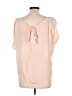 Joie Pink Short Sleeve Blouse Size L - photo 2