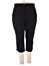 Rafaella Solid Black Active Pants Size 18 - photo 2