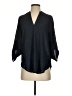 Lush 100% Polyester Black 3/4 Sleeve Blouse Size S - photo 1