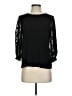 CeCe Black 3/4 Sleeve Blouse Size S - photo 1