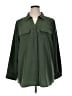 D&Co. 100% Polyester Solid Green 3/4 Sleeve Blouse Size XL - photo 1