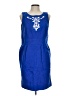Taylor 100% Cotton Blue Sleeveless Top Size 12 - photo 1