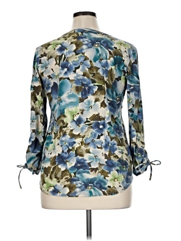 Caribbean Joe 3/4 Sleeve Blouse (view 2)