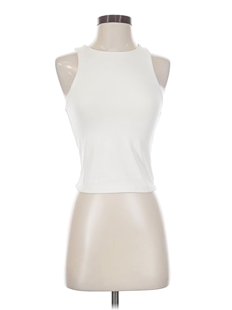 Pre-owned Express Tank Top Ivory Halter Neckline Tops