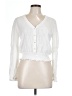 Hem & Thread 100% Rayon White Long Sleeve Blouse Size L - photo 1