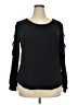 Avenue Black Long Sleeve Blouse Size 18 Plus - photo 1