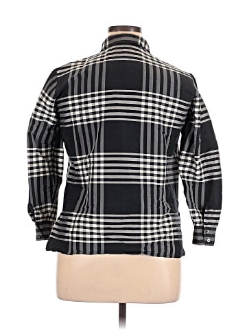 Unbranded 3/4 Sleeve Button-Down Shirt (view 2)