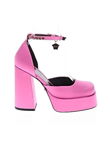 Versace Medusa Aevitas Satin Platform Pumps (view 1)