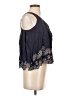 Lulumari 100% Rayon Blue Sleeveless Blouse Size S - photo 4