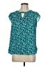 Fortune + Ivy 100% Polyester Teal Sleeveless Blouse Size M - photo 1