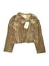 Mia Joy 100% Polyester Metallic Gold Jacket Size 10 - photo 1