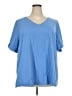 BLOOMCHIC Blue Short Sleeve T-Shirt Size 26 - photo 1