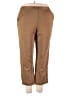 Alfred Dunner Solid Brown Active Pants Size 18 - photo 1