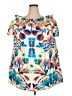 Umgee Print Blue Casual Dress Size M - photo 1