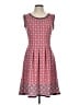 Max Studio Argyle Red Casual Dress Size L - photo 1