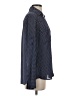 Express 100% Polyester Polka Dots Blue Long Sleeve Blouse Size S - photo 4