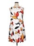 Anne Klein Print White Casual Dress Size 14 - photo 1