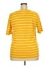 Talbots Stripes Yellow Short Sleeve T-Shirt Size 2X - photo 2