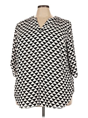 Worthington 3/4 Sleeve Button-Down Shirt (view 1)