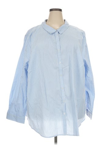 Ellos 3/4 Sleeve Button-Down Shirt (view 1)