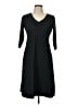 Eddie Bauer Solid Black Casual Dress Size L - photo 1