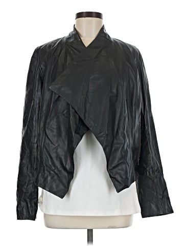 DKNY Jeans Leather Jacket (view 1)
