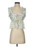 Lush 100% Polyester Blue Sleeveless Blouse Size S - photo 1