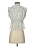 Lush 100% Polyester Blue Sleeveless Blouse Size S - photo 2