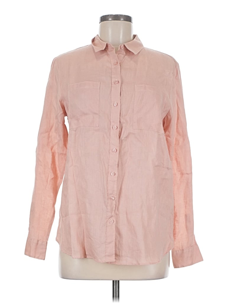 Pre-owned Boden Long Sleeve Button Down Shirt In Pink