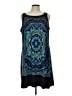 Kim Rogers Graphic Blue Casual Dress Size L - photo 2