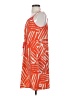 Mossimo 100% Polyester Print Orange Casual Dress Size XS - photo 5
