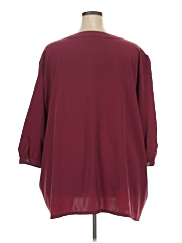 Ulla Popken 3/4 Sleeve Blouse (view 2)