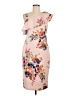 Spense Floral Pink Cocktail Dress Size 10 - photo 1