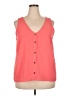 Gibson 100% Polyester Orange Sleeveless Blouse Size 2X - photo 1