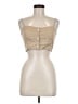 Leith Tan Sleeveless Button-Down Shirt Size M - photo 1