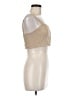 Leith Tan Sleeveless Button-Down Shirt Size M - photo 4