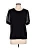 CeCe Black Short Sleeve T-Shirt Size L - photo 1