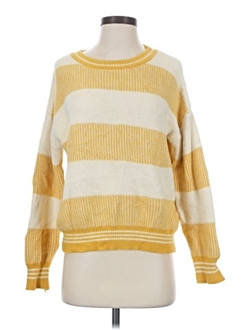 Hem & Thread Pullover Sweater (view 1)