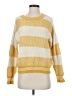 Hem & Thread 100% Polymide Stripes Yellow Pullover Sweater Size S - photo 1