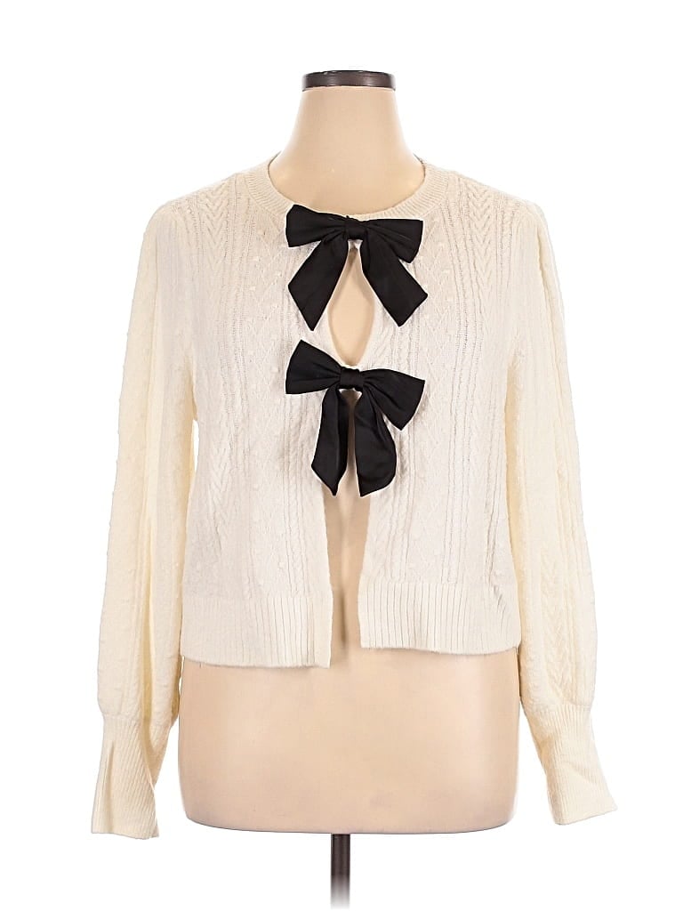 Pre-owned Torrid Cardigan Sweater In Ivory