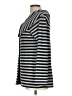 Soft Surroundings Stripes Gray 3/4 Sleeve Blouse Size L - photo 5
