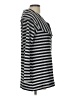 Soft Surroundings Stripes Gray 3/4 Sleeve Blouse Size L - photo 4
