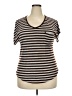 Faded Glory Brown Short Sleeve Top Size 20 - photo 1