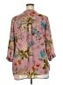 Violet & Claire Floral Pink 3/4 Sleeve Blouse Size 2X - photo 2