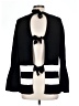 RACHEL Rachel Roy Stripes Black Pullover Sweater Size L - photo 2
