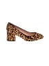 J.Crew 100% Leather Animal Print Brown Heels Size 7 - photo 1