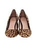 J.Crew 100% Leather Animal Print Brown Heels Size 7 - photo 2