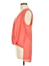 BCBGMAXAZRIA 100% Polyester Orange Sleeveless Blouse Size M - photo 5
